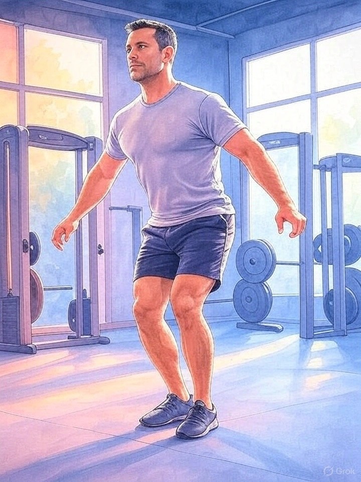 mature men ready for exercises over 40 fitness